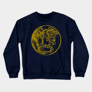 1820-1830's U.S. Army Great Coat Button Crewneck Sweatshirt